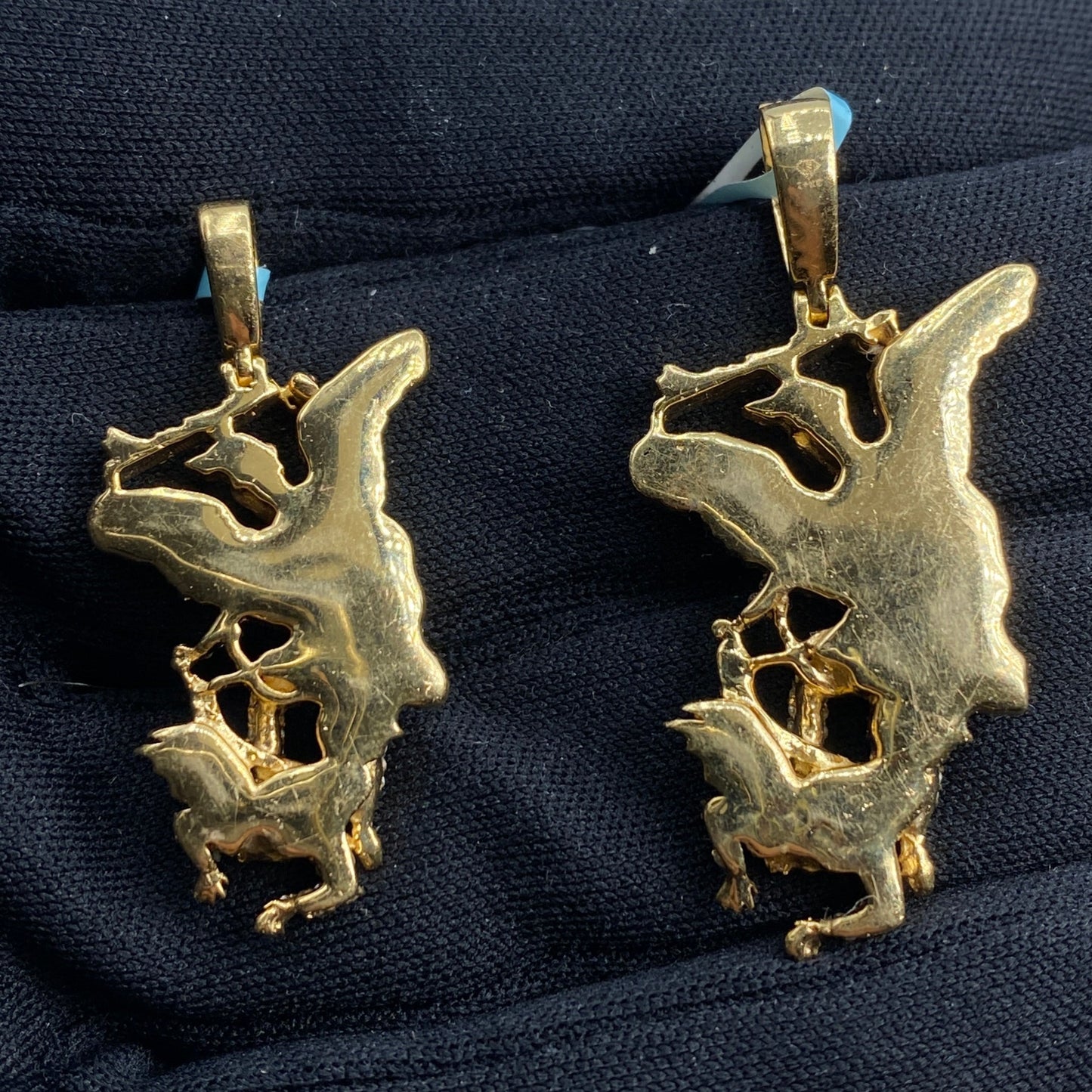 14K Saint Michael Color Diamond Pendant