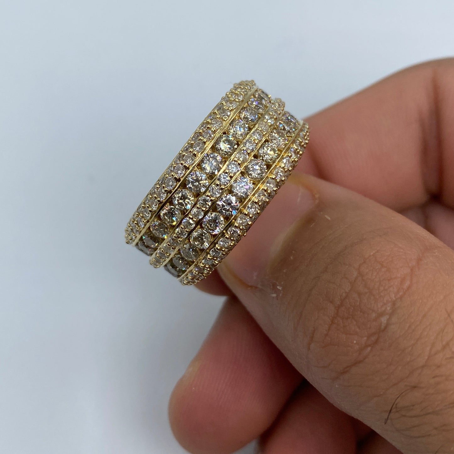 14K Eternity Jumbo Diamond Ring
