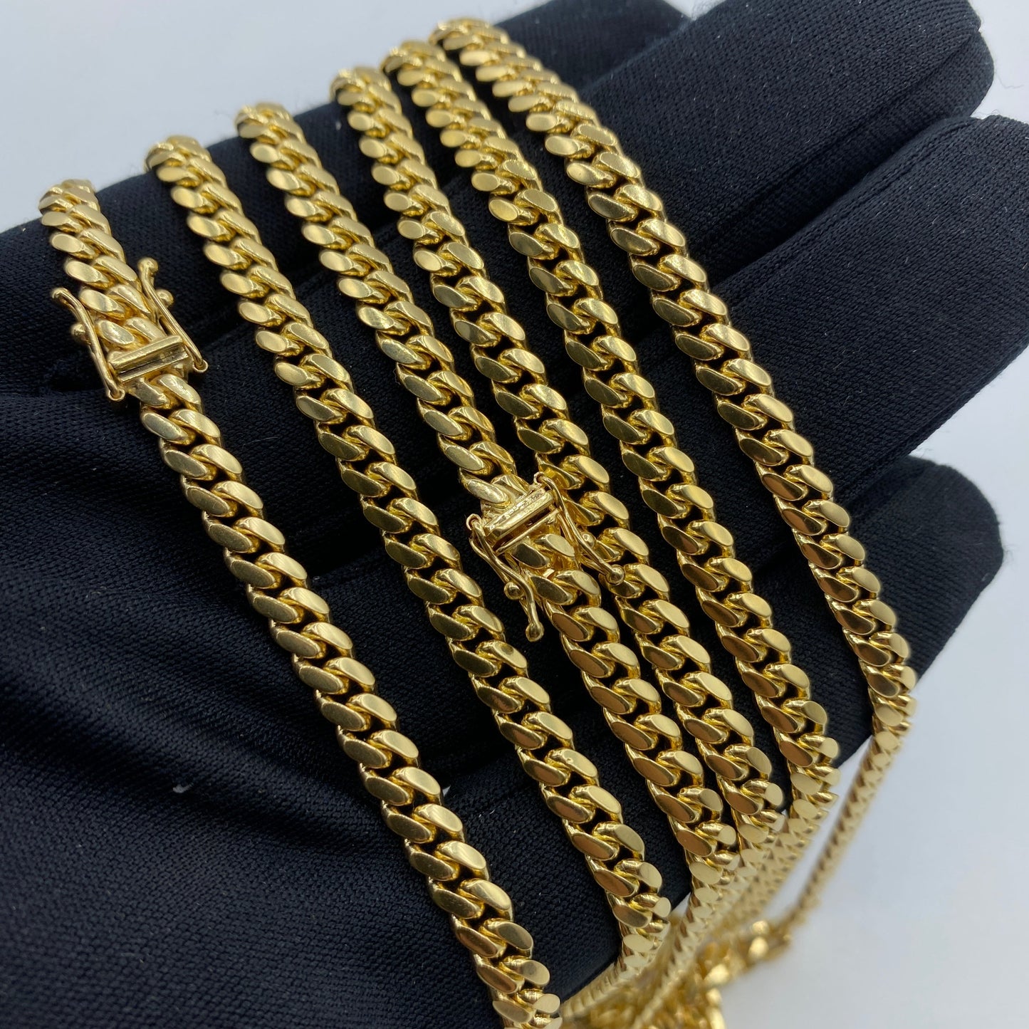 14K 5.2MM Solid Miami Cuban Link Chain 22-26"