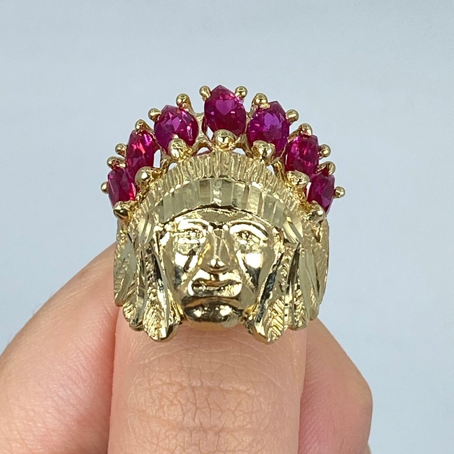 10K Indian Head Ring