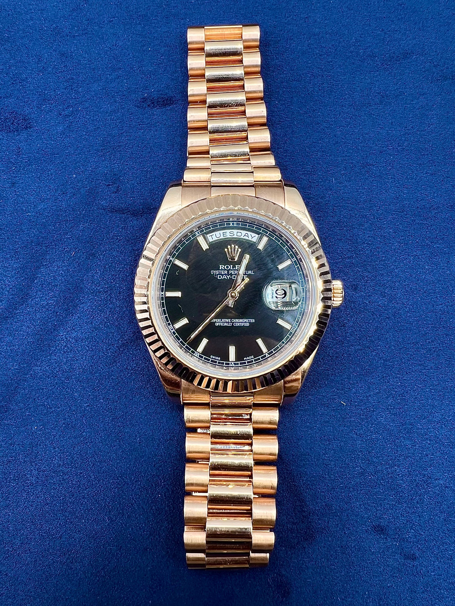 18K Rolex Day-Date Presidential 41mm Rose Gold