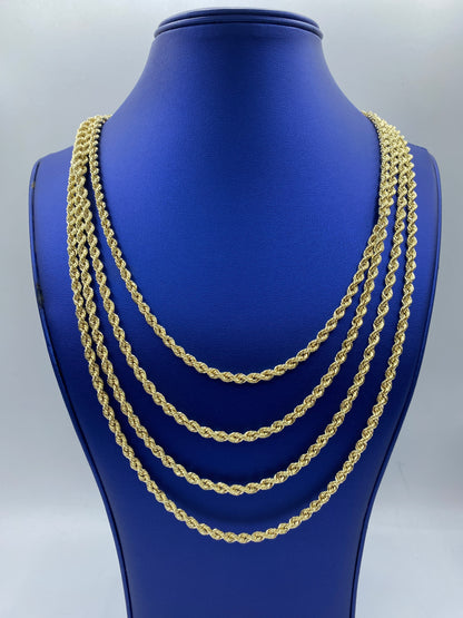 14k Gold Rope Chain 4.3mm