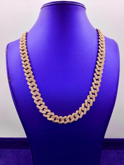 10k 13mm Gold Cuban Chain 22”