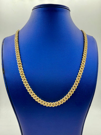 14K 7.8M DIAMOND CUBAN LINK CHAIN