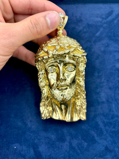 14K Jumbo Jesus Head