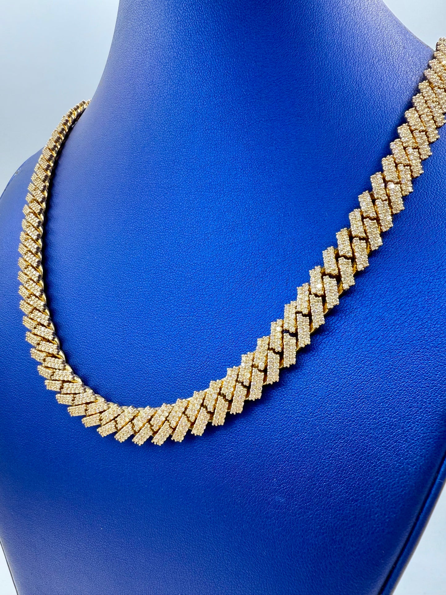 14k Jumbo Diamond Cuban Chain 11mm