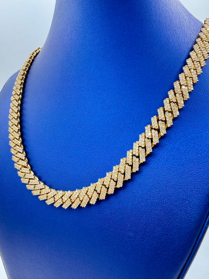 14k Jumbo Diamond Cuban Chain 11mm