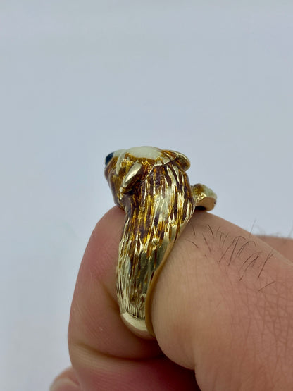 10k Bear Ring Band