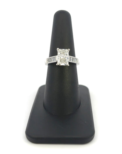 14k Lab Grown Radiant Cut Ring 2.02 CT