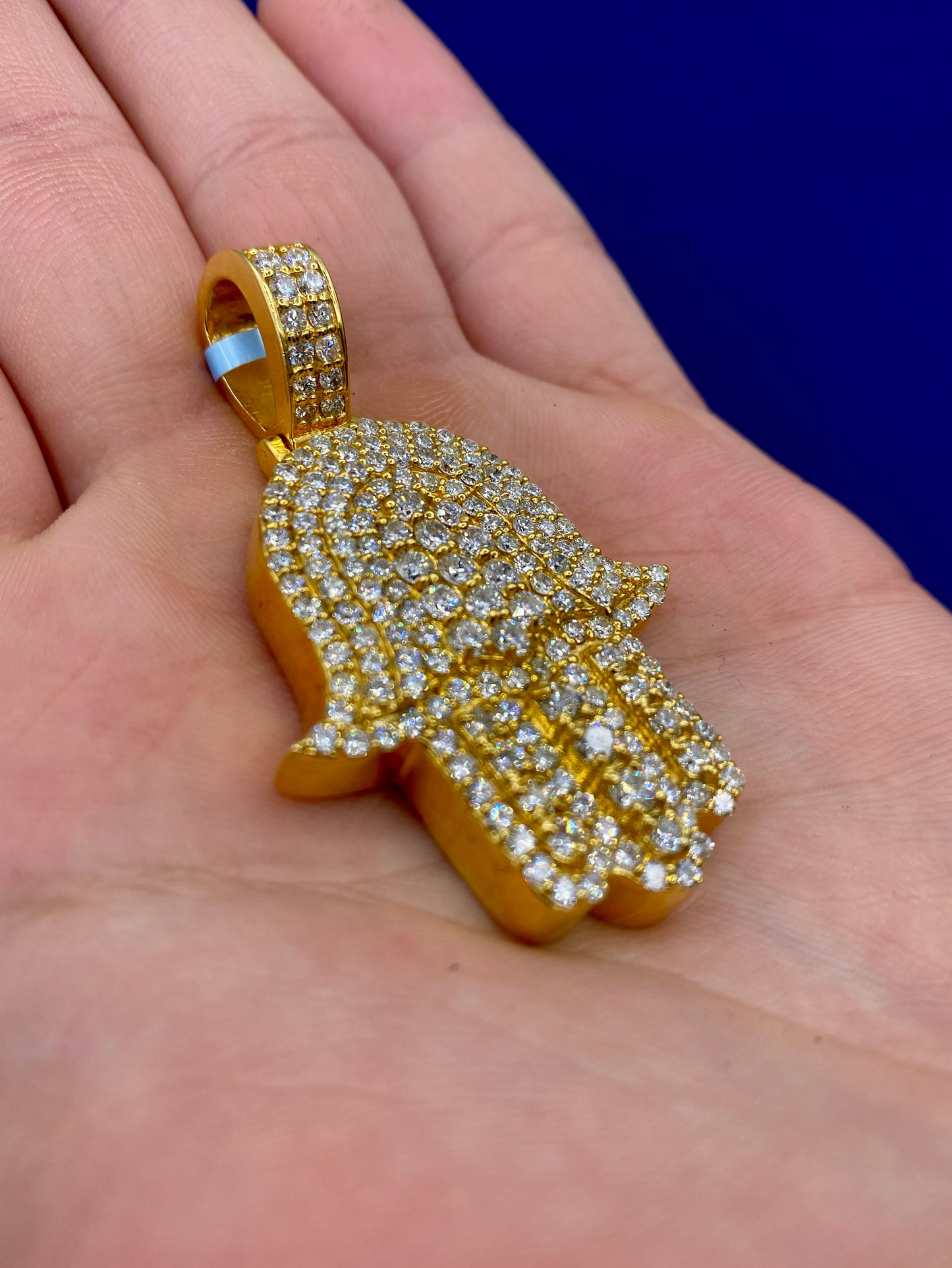 14k Royal Hamsa Pendant