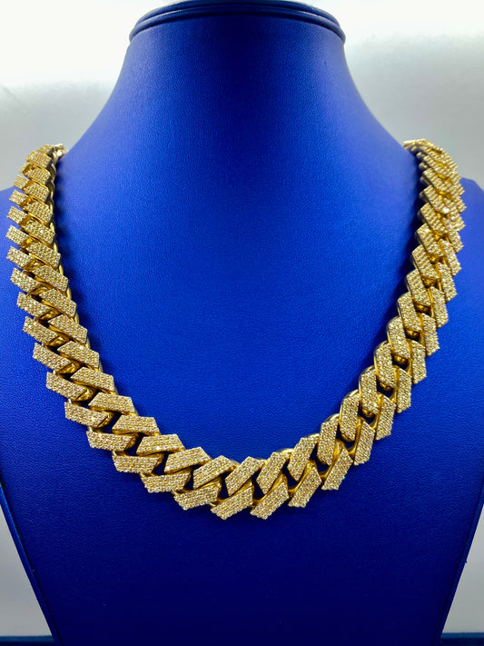 14k Jumbo Diamond Cuban Chain 18.5mm