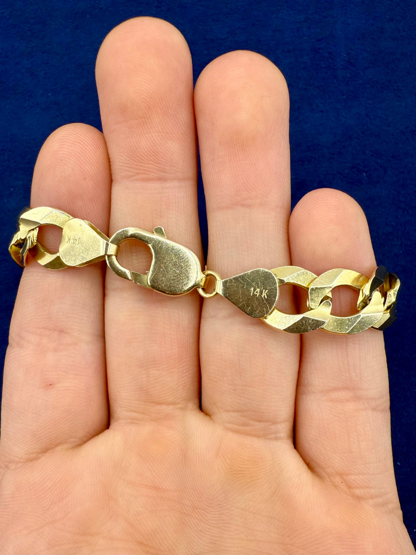14k Italian Cuban Link Bracelet 11.2mm