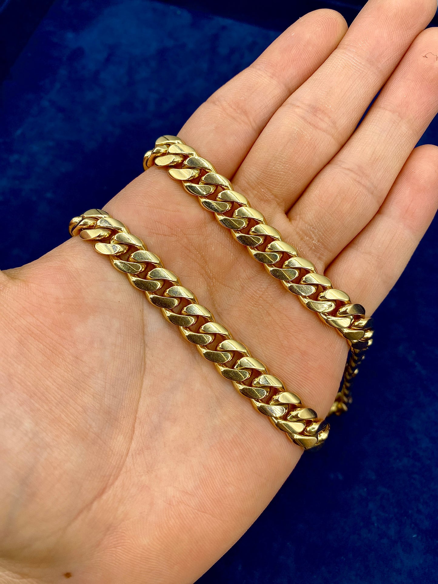 14K Cuban Link Chain 9.7MM 22I