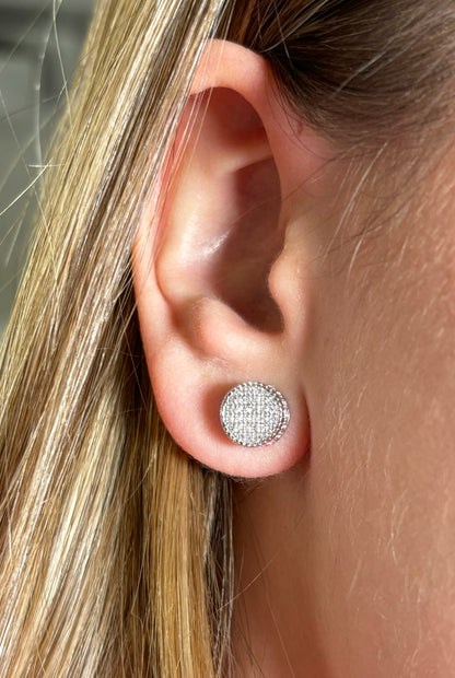 10K Thick Round Earrings