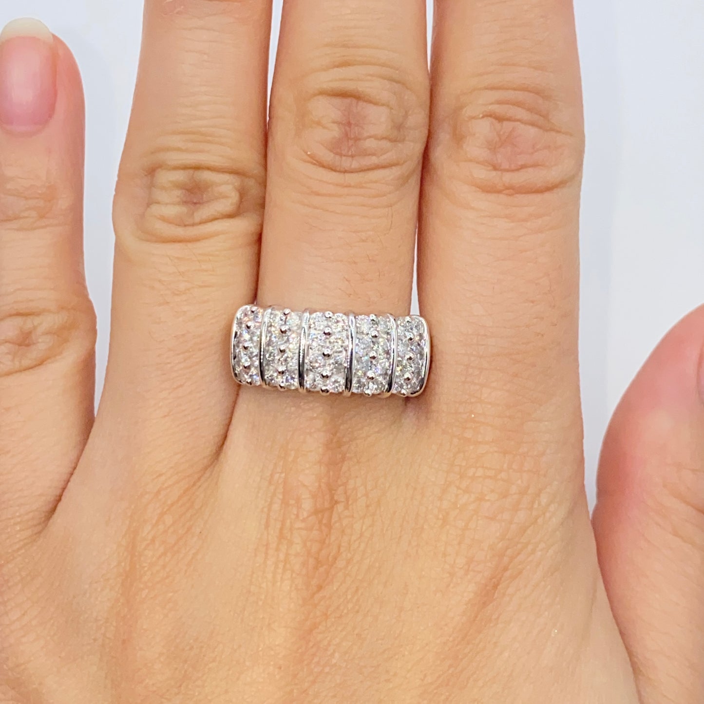 10K Cluster Diamond Ring