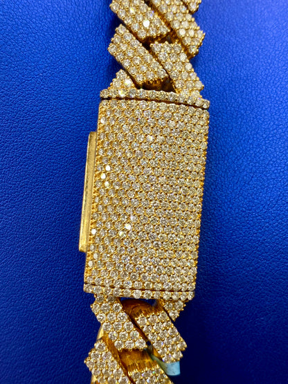 14k Jumbo Diamond Cuban Chain 19mm