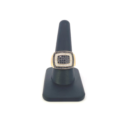 10k Black Diamond Layer Ring
