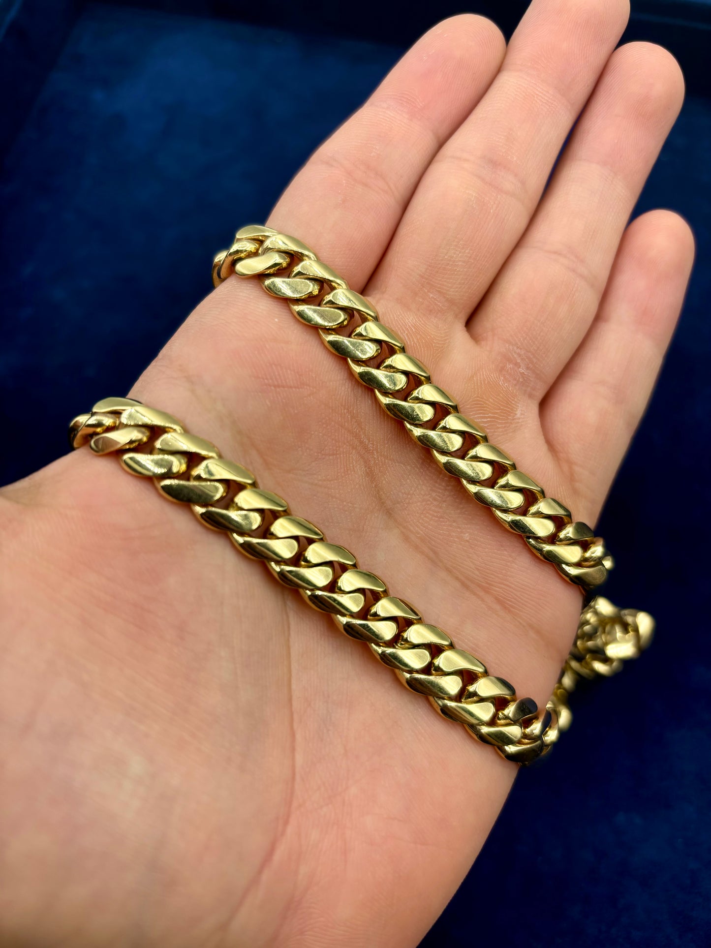 14K Cuban Link Chain 10M 24'