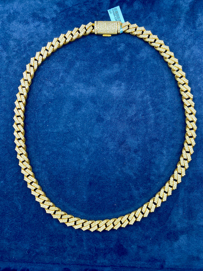 14k Jumbo Diamond Cuban Chain 10mm