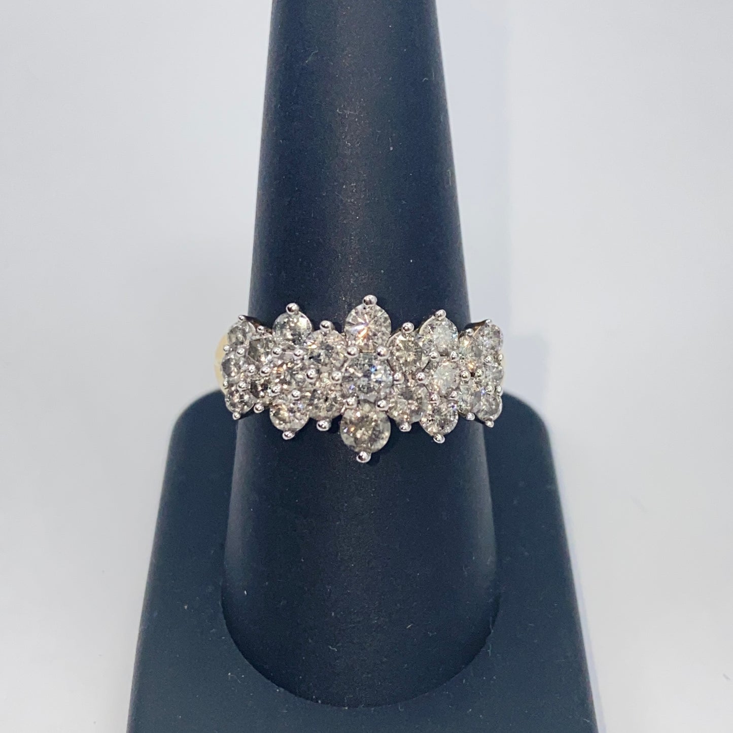 10K Cluster Diamond Ring