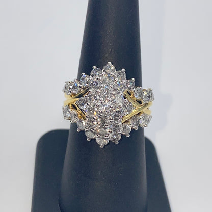 10K Tiara Diamond Ring