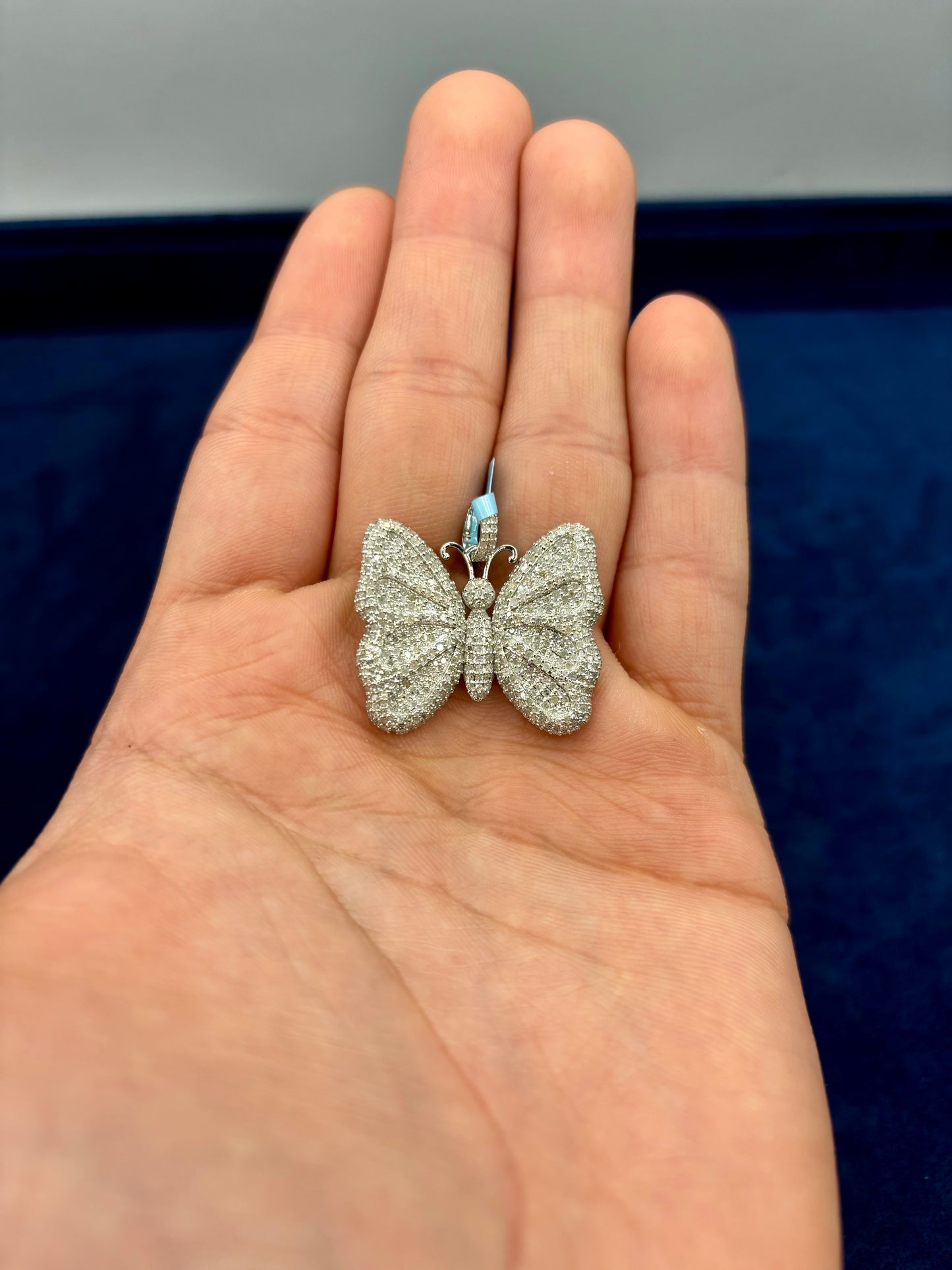 14K Classic Butterfly Diamond Pendant