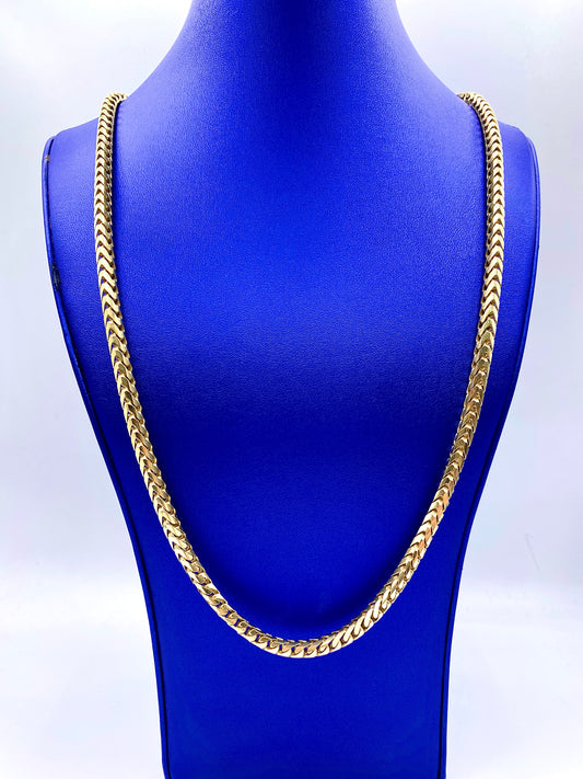 14k Solid Gold Franko Chain 5.5mm