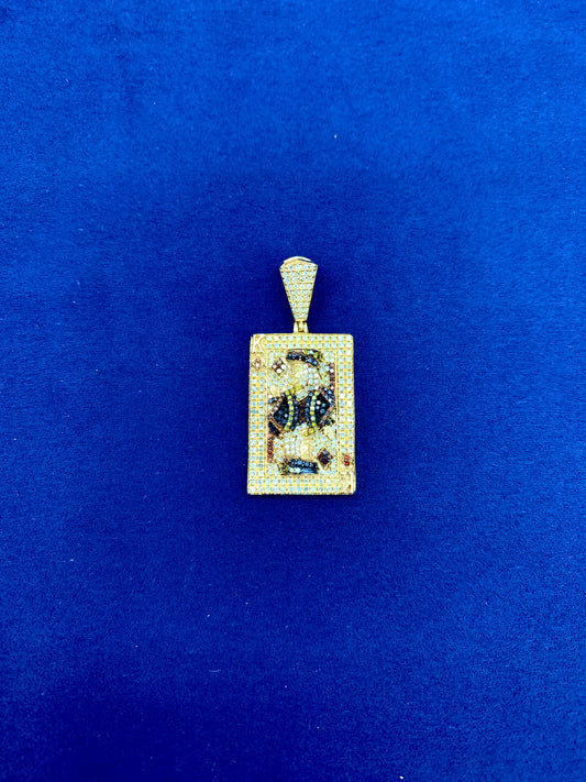 10k King of Diamonds Charm