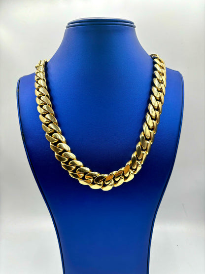 14K Cuban Link Chain 18MM 22"