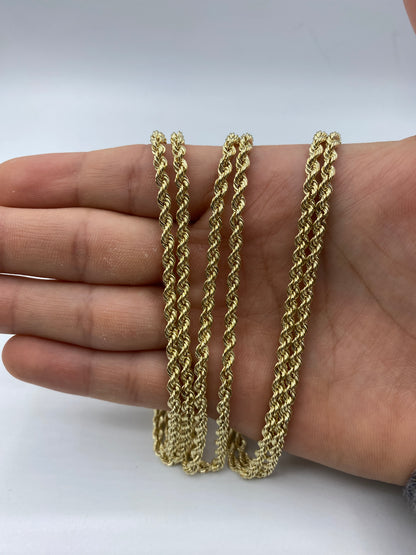 14k Gold Rope Chain 3.6mm