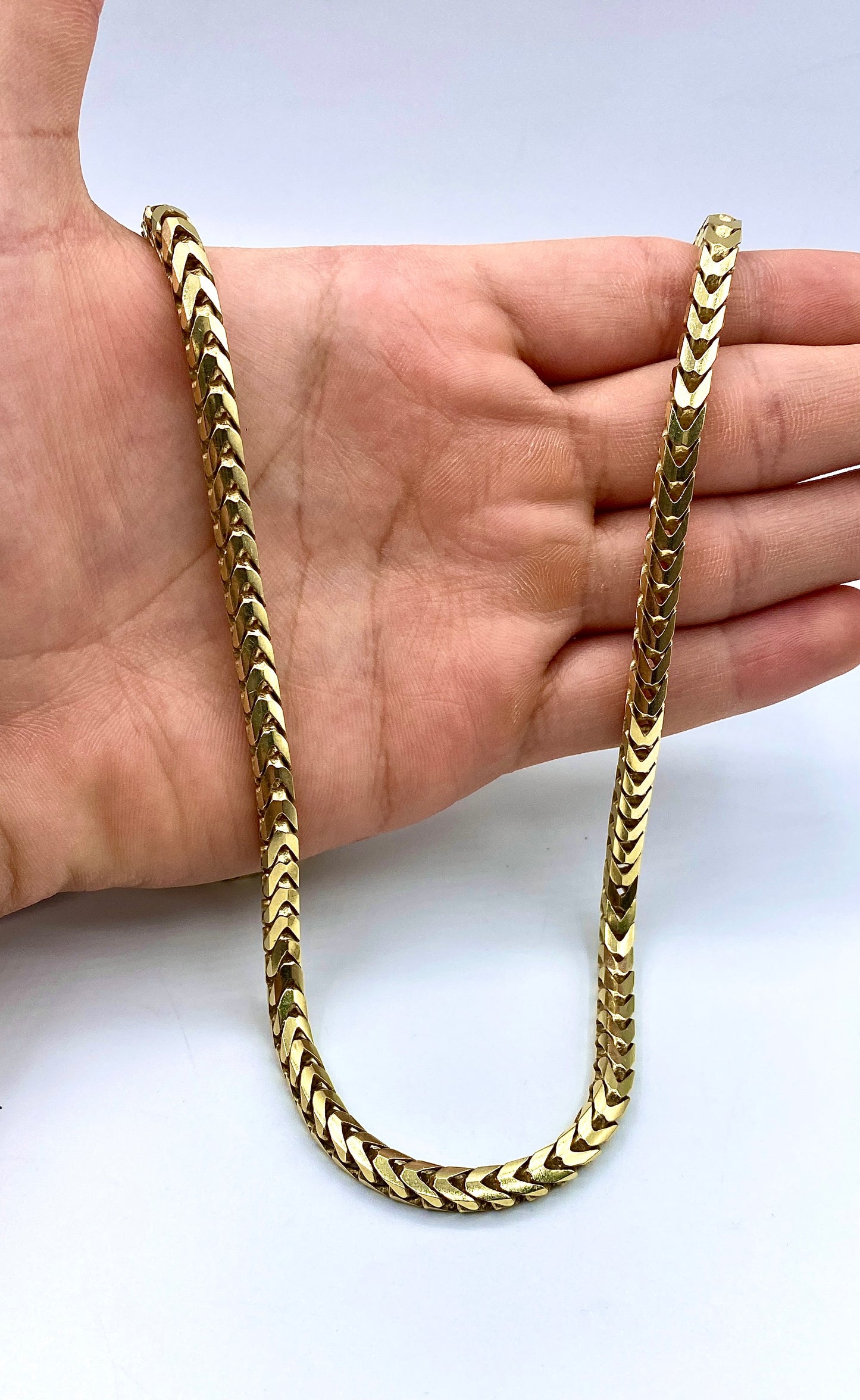 14k Solid Gold Franko Chain 5.5mm