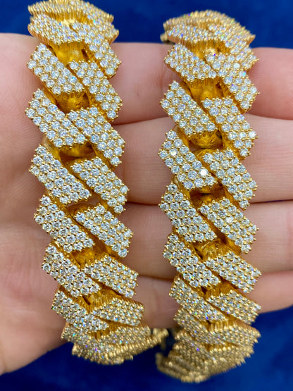 14k Jumbo Diamond Cuban Chain 19mm