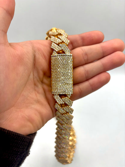 14k 19.5mm Cuban Chain 20”