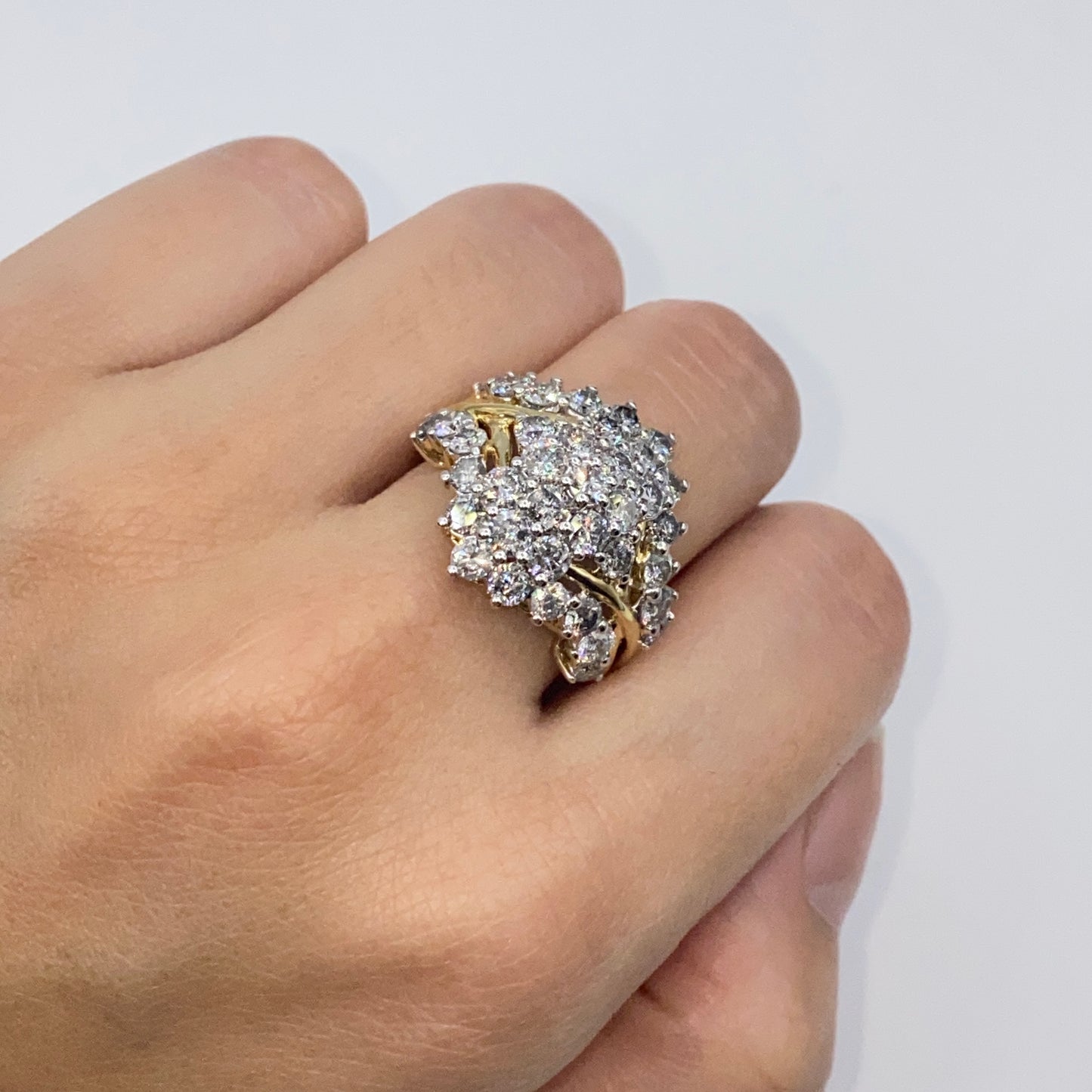 10K Tiara Diamond Ring