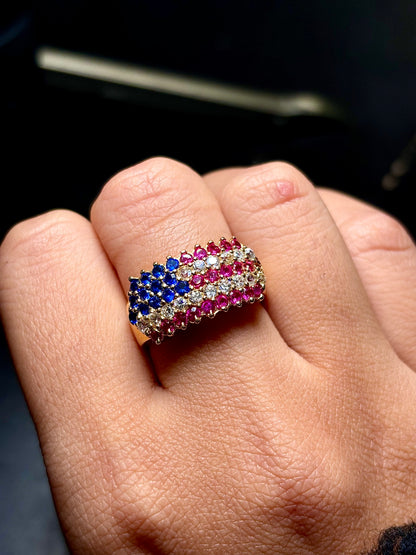 14k United States Flag Ring