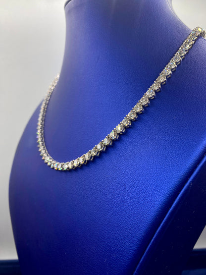 14K 17” Diamond Tennis Necklace