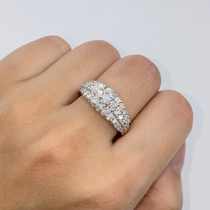 10K Diamond Crown Pave Engagement Ring