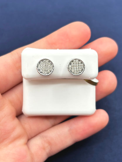 10K Thick Round Earrings