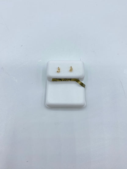 10K Initial Diamond Earrings A-Z