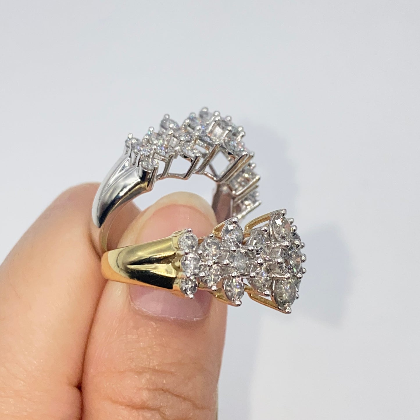 10K Cluster Diamond Ring