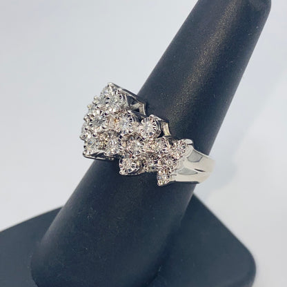 10K Cake Diamond Ring