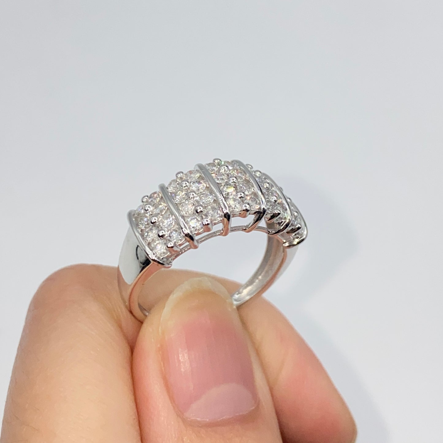 10K Cluster Diamond Ring