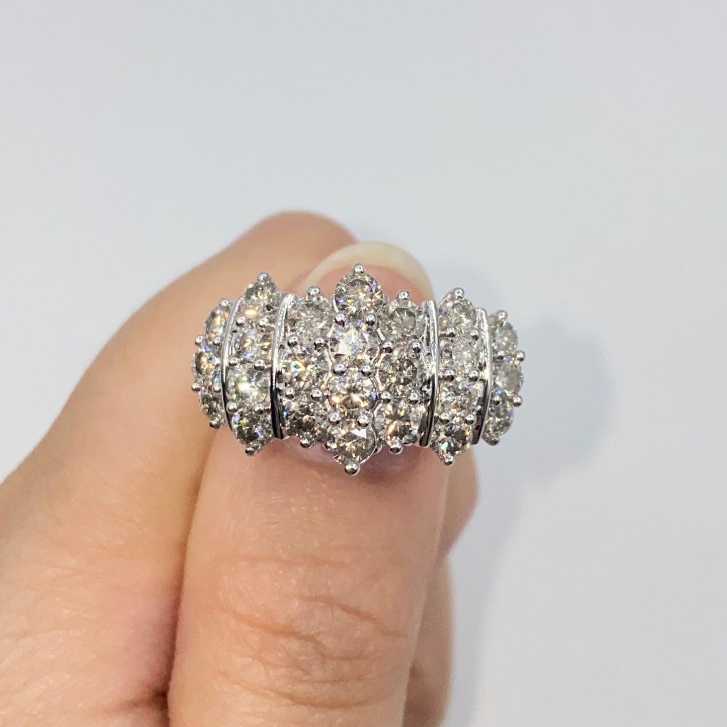 10K Cluster Diamond Ring