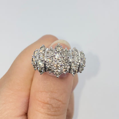 10K Cluster Diamond Ring