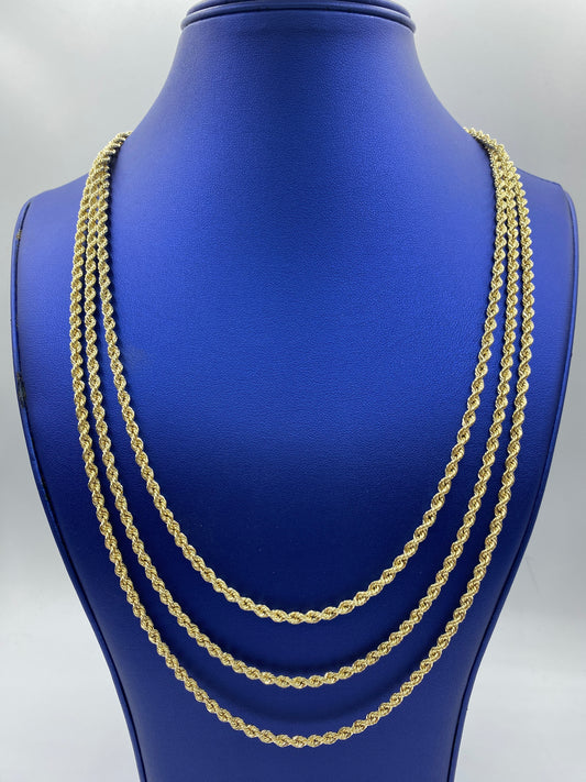 14k Gold Rope Chain 3.6mm