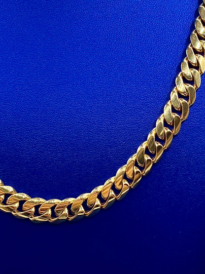 14K Cuban Link Chain 9.7MM 22I