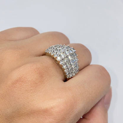 10K Cluster Diamond Ring