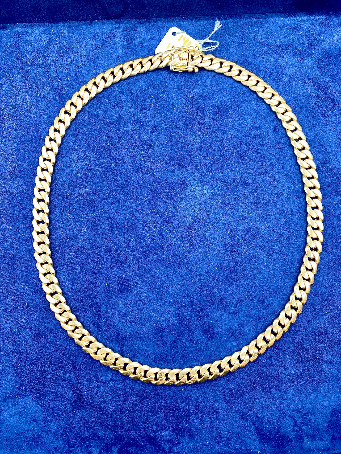 14K Cuban Link Chain 9.7MM 22I