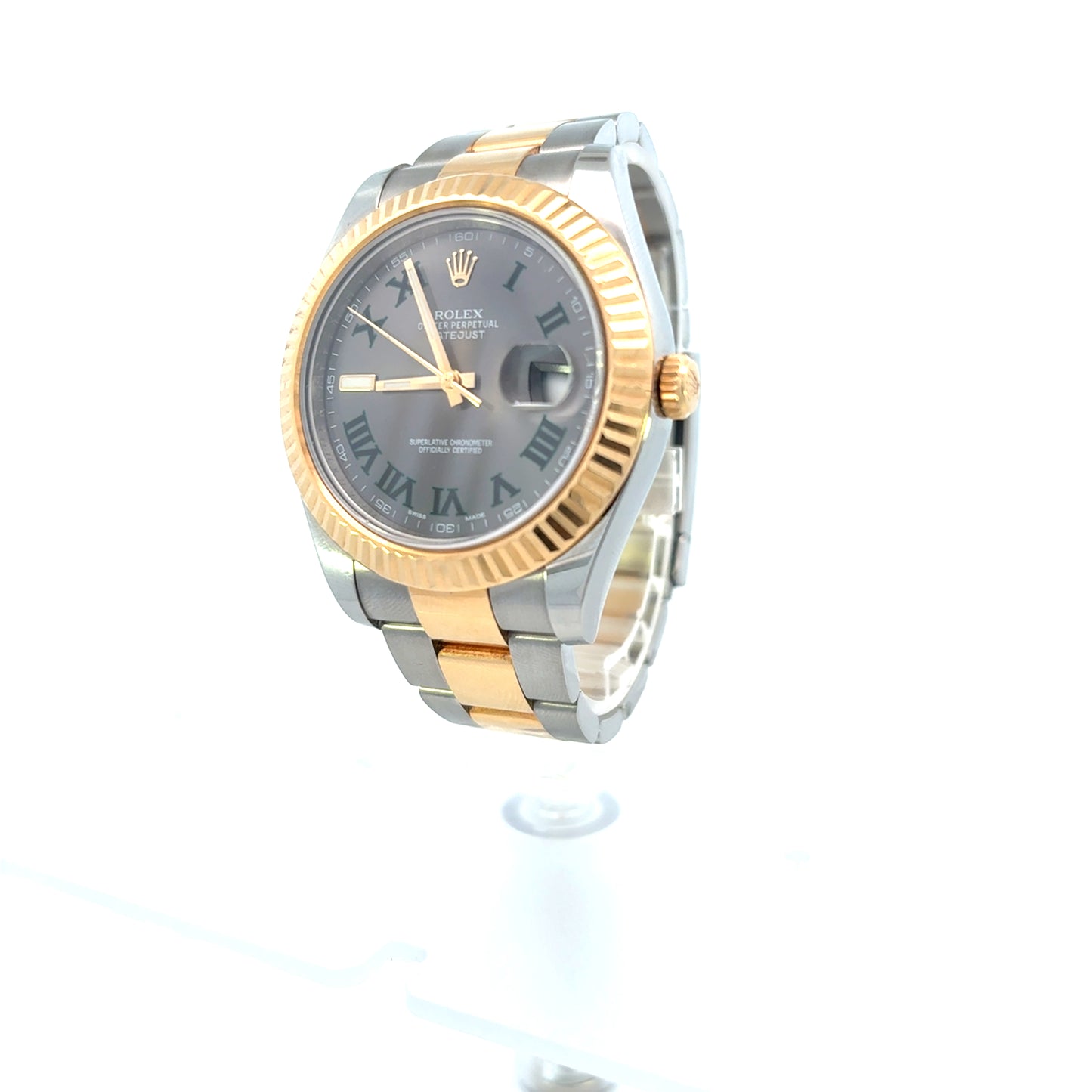 41mm Rolex DateJust Two-Tone Oyster Band Wimbledon Dial