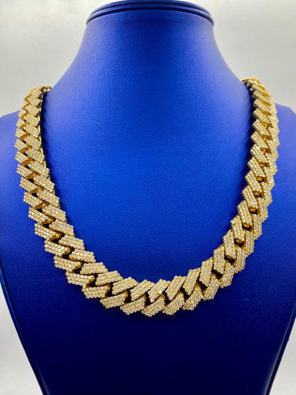 14k Jumbo Diamond Cuban Chain 17.4mm